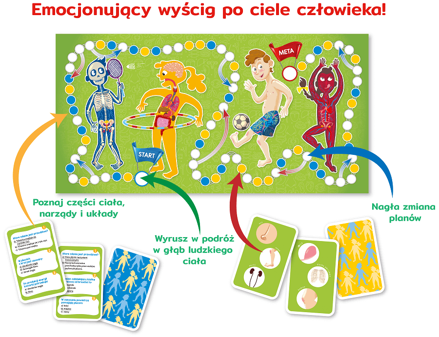 Ciało człowieka. Gra edukacyjna. Wyd. 2 - wizualizacja